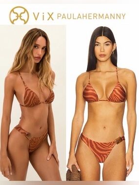 ViX  Sundown Misty Racerback Bikini Top  Sundown Misty Bottoms Sz S SET NWT $276